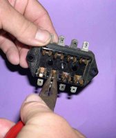 Removing the clips from the fusebox